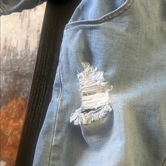 Fashion Nova Distressed Denim Dress - Picture 14 of 16